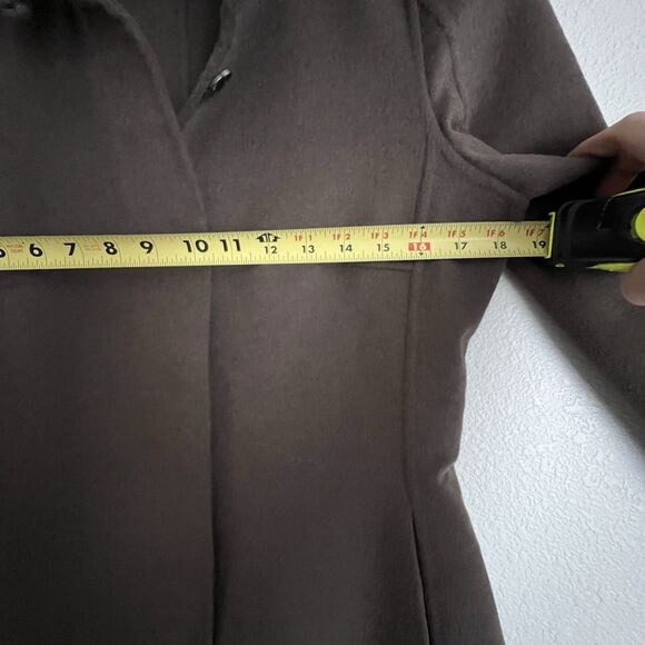 Rena Lange Angora Wool Cashgora Cape Jacket Size 6 Brown - Picture 7 of 7
